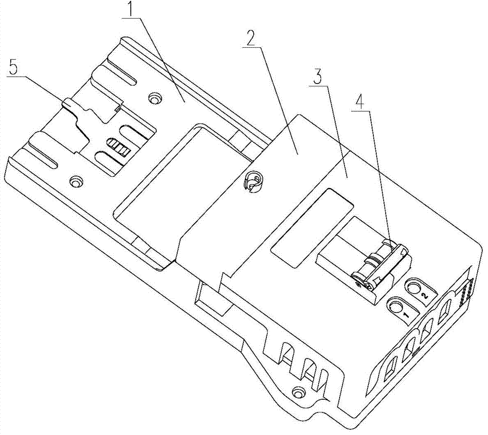 Connector assembly of electric energy meter information collector