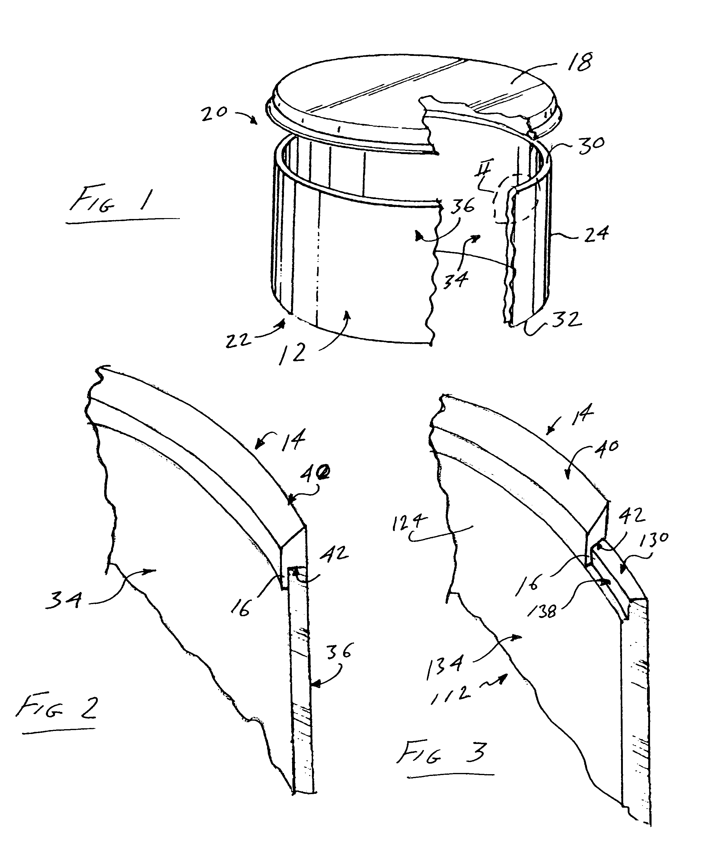 Drum with replaceable bearing edge