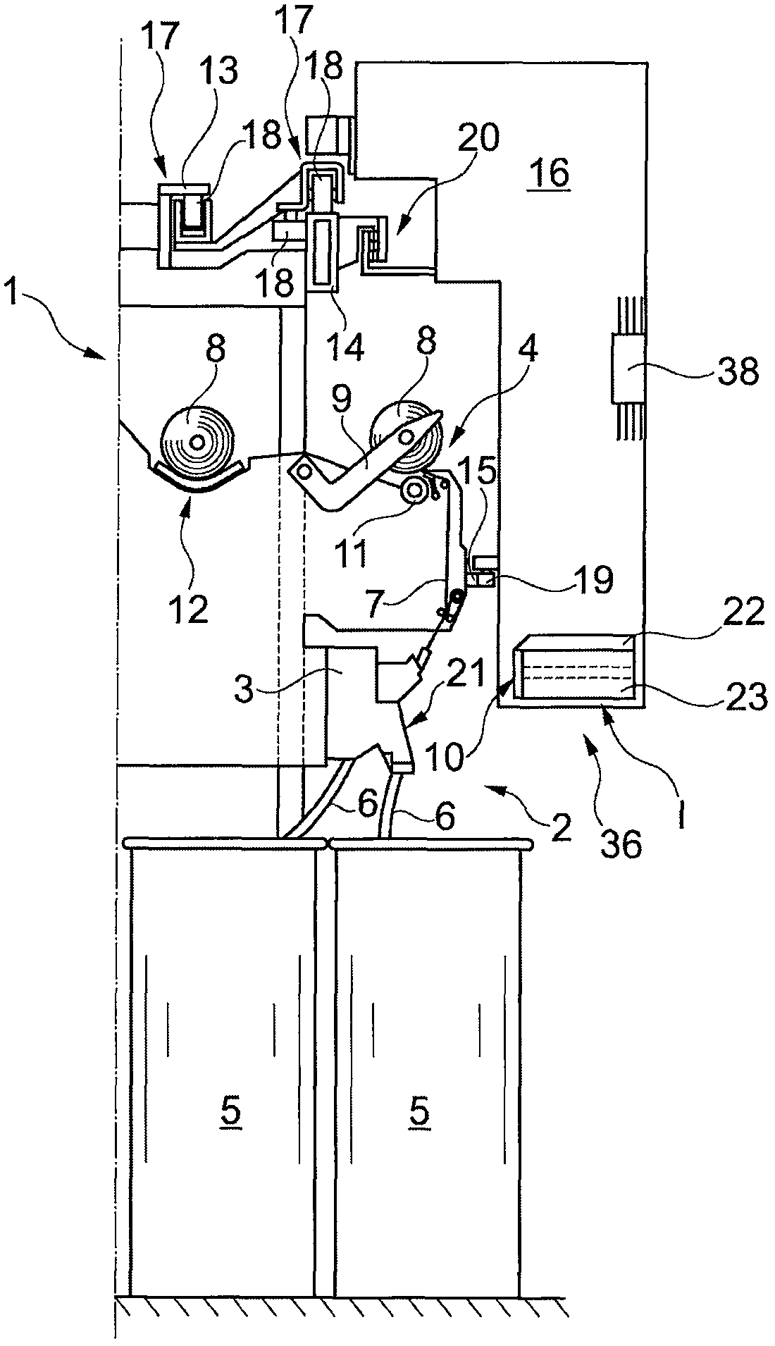 Cleaning device for spinning rotors