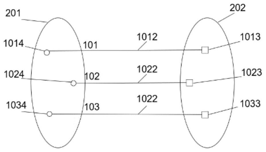 Rubber expansion joint space attitude detection device and method