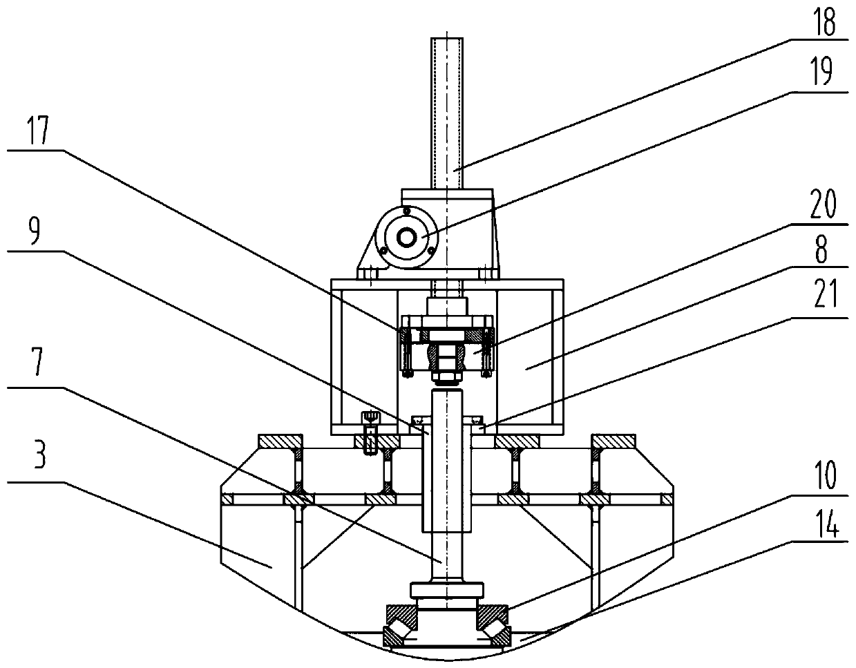 A hydrostatic rotary test bench