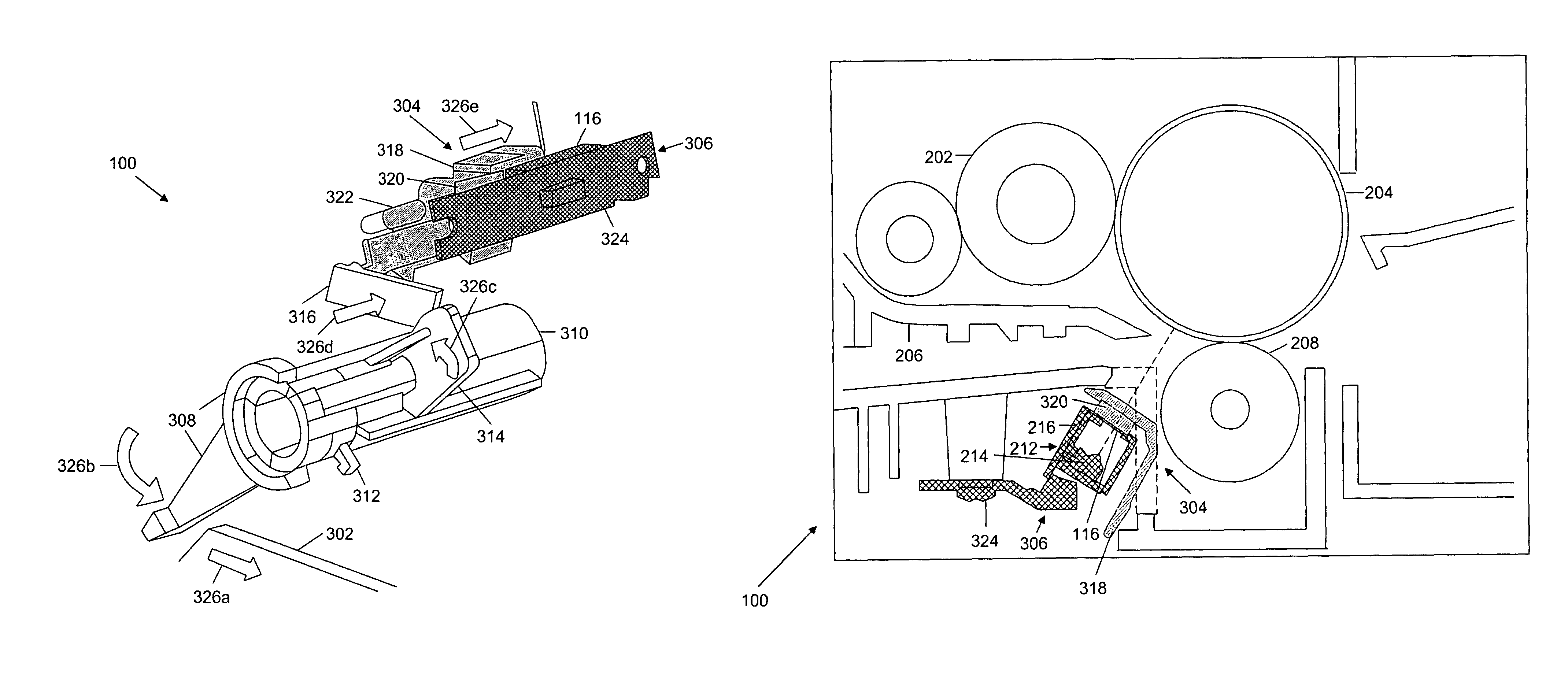 Wiping assembly in an image forming device