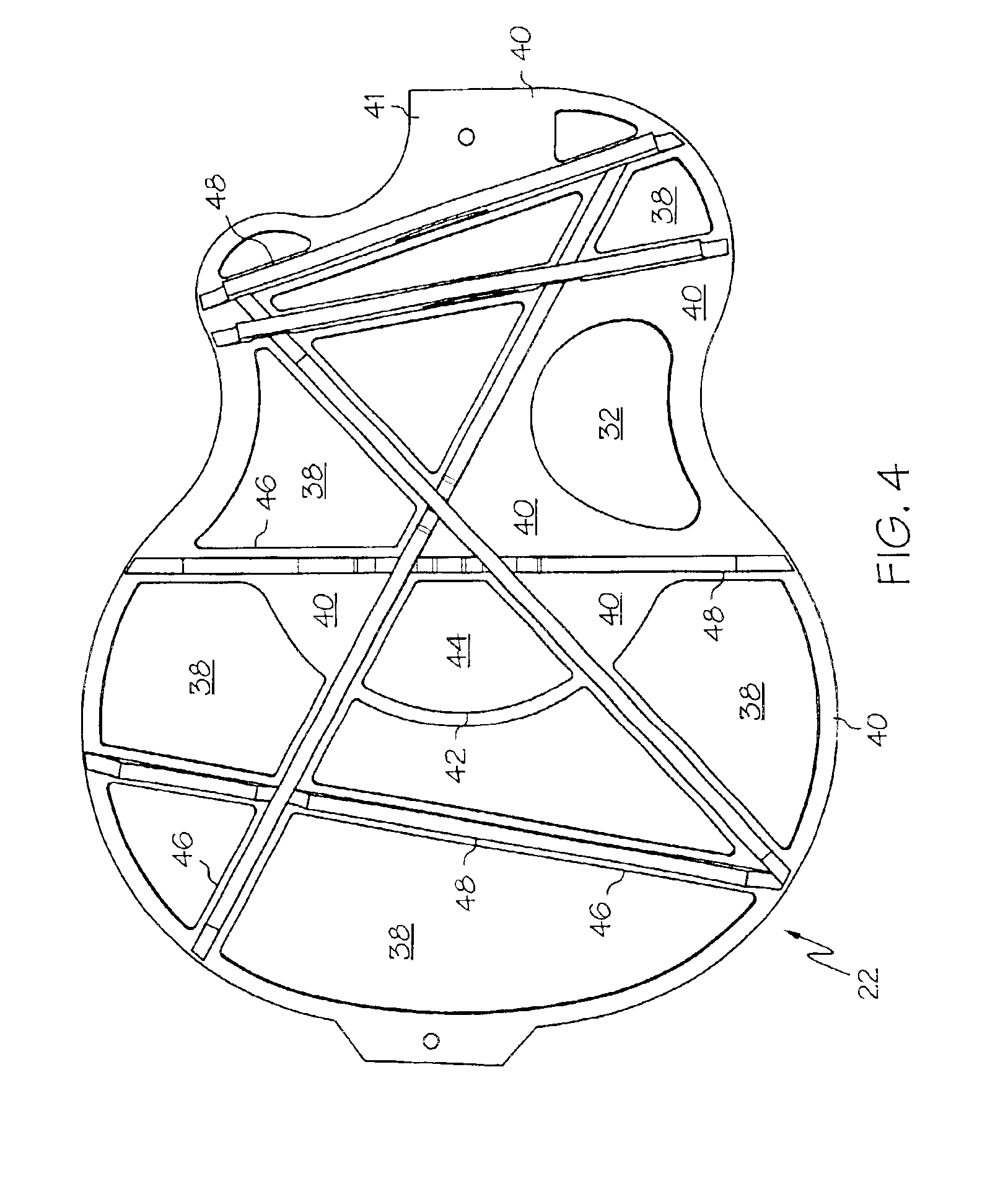 Bracing system for stringed instrument