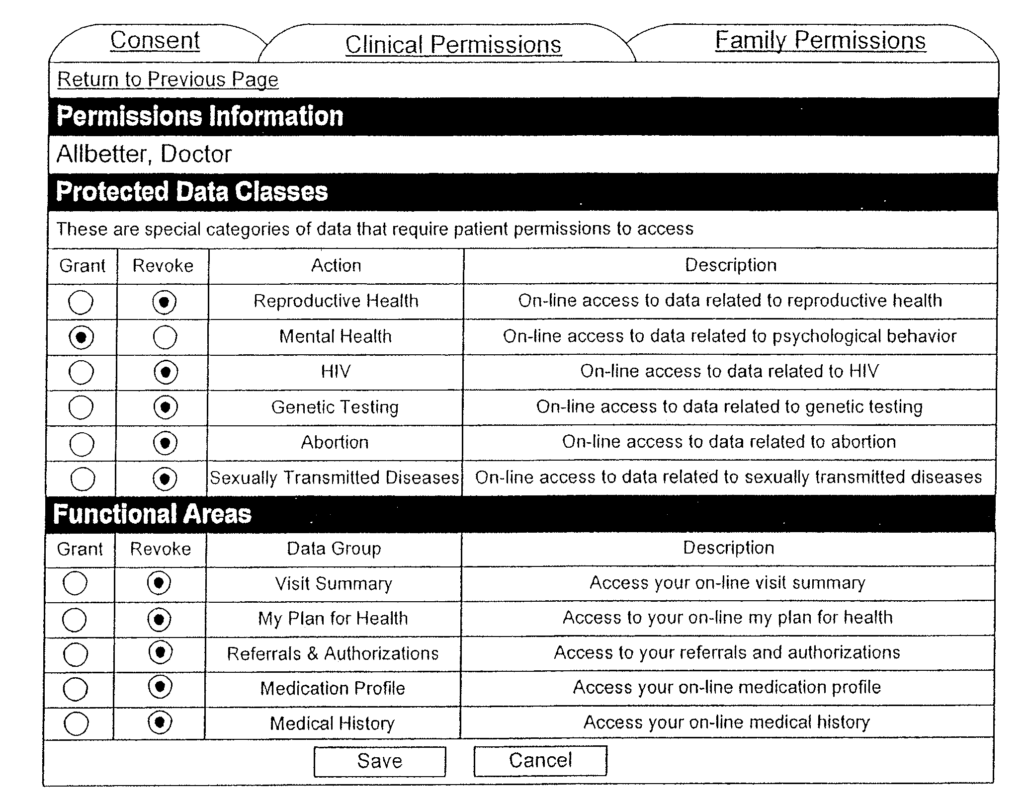 System for communication of health care data