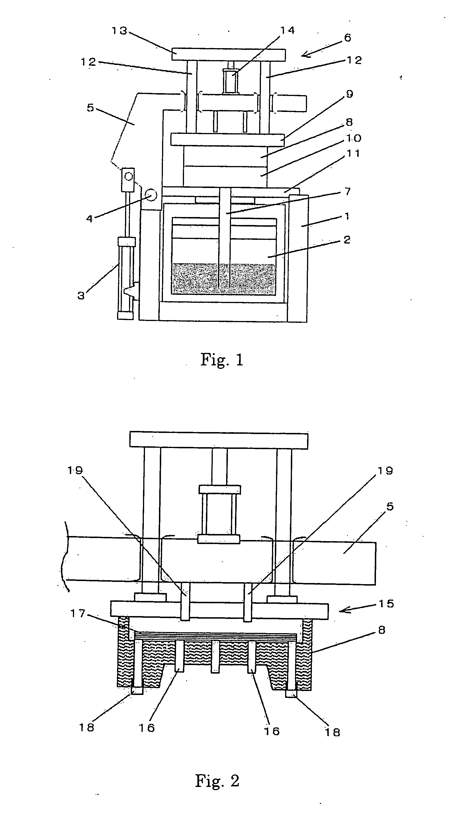 Metal Mold Casting Device Using Metal Cope And Metal Drag And Device For Moving Metal Cope Relative To Metal Drag