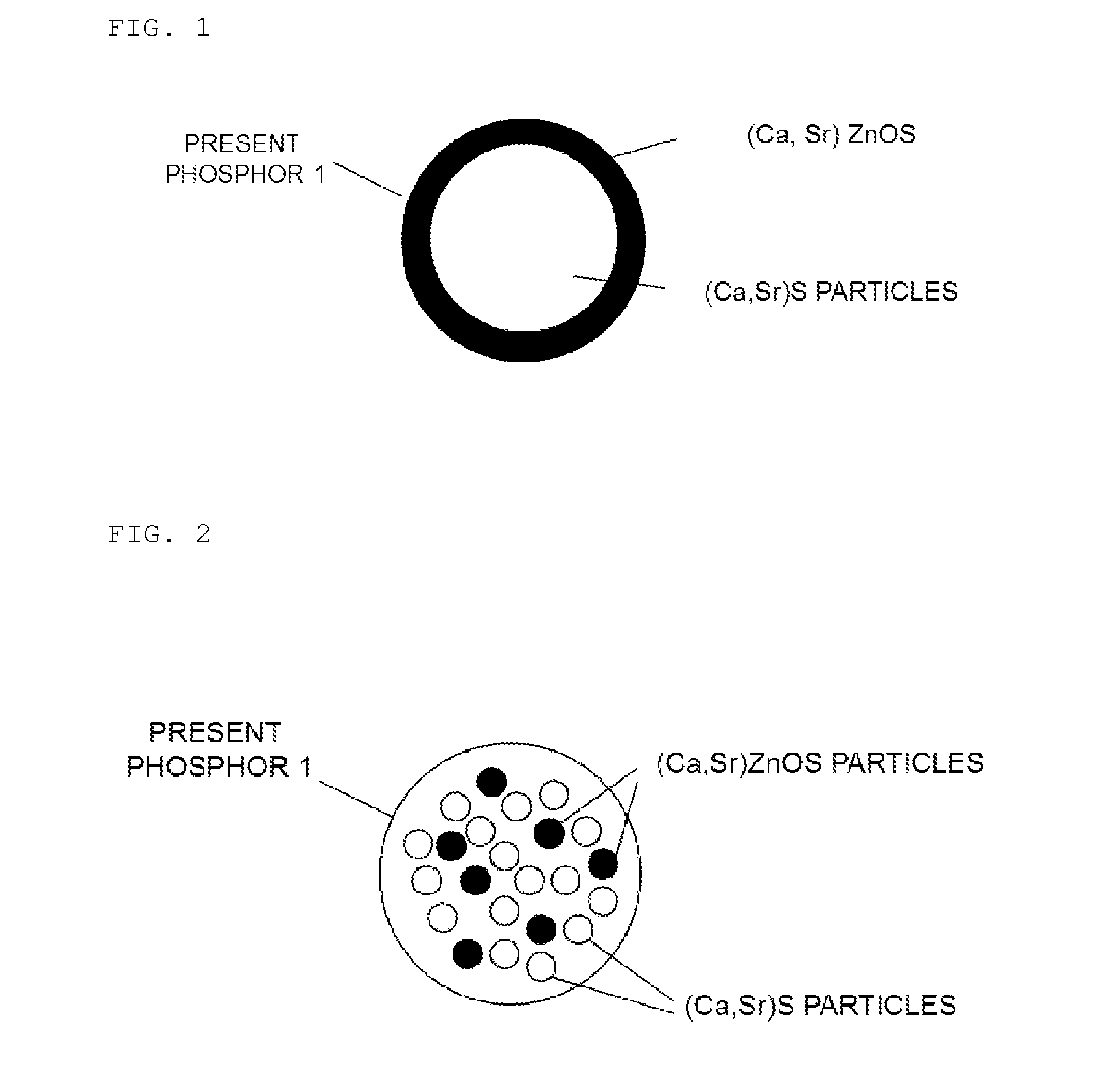 Phosphor, LED Light-Emission Element, and Light Source Device