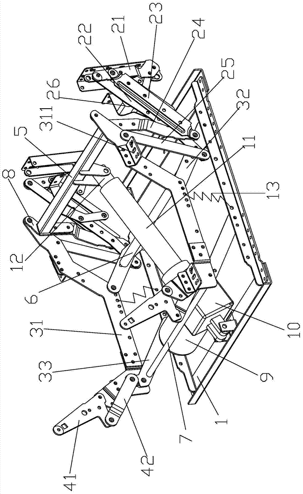 A seat and its electromechanical stretching device