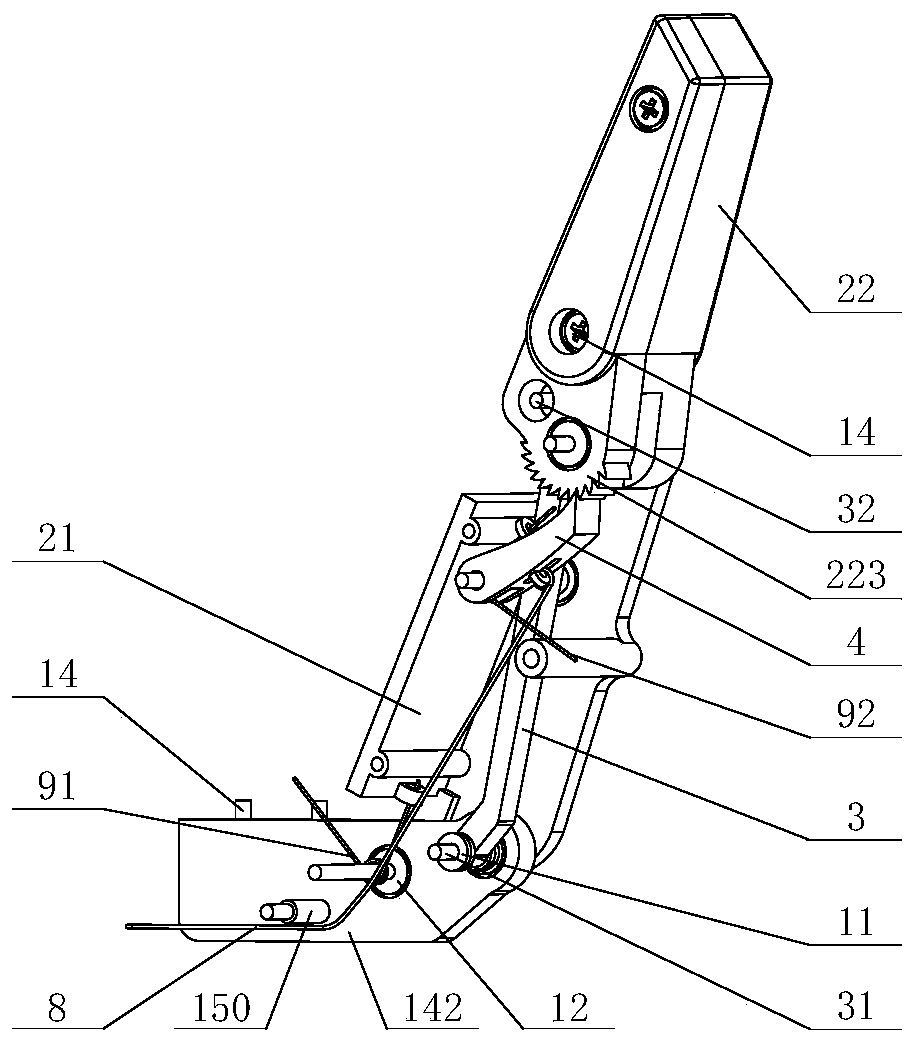 Flexible palm type self-adaptive and rapid grabbing robot hand device