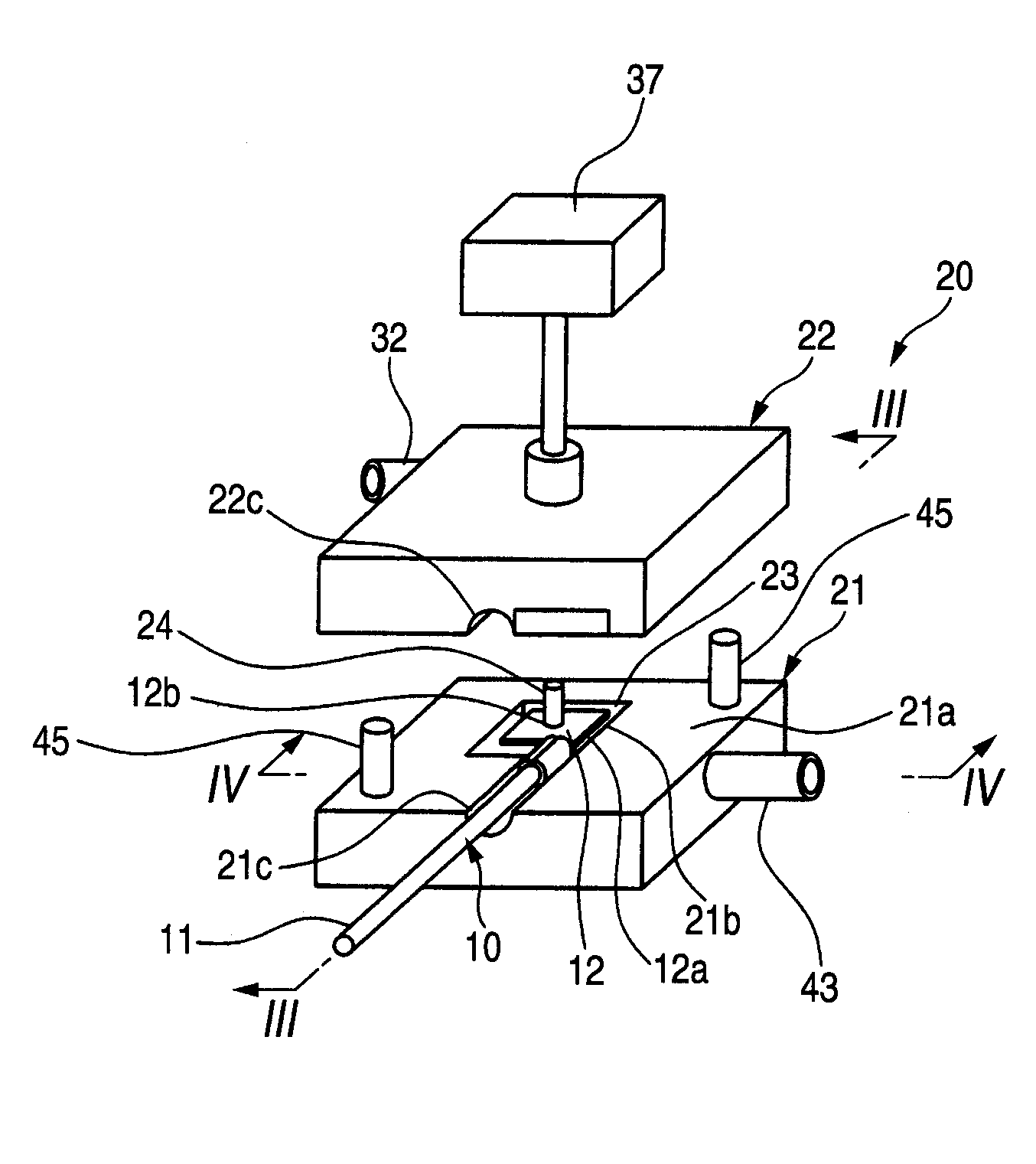 Water stopping method, wire harness processed by the method and water stopping apparatus