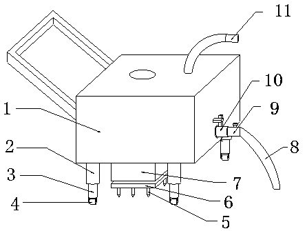 Small agricultural irrigation device