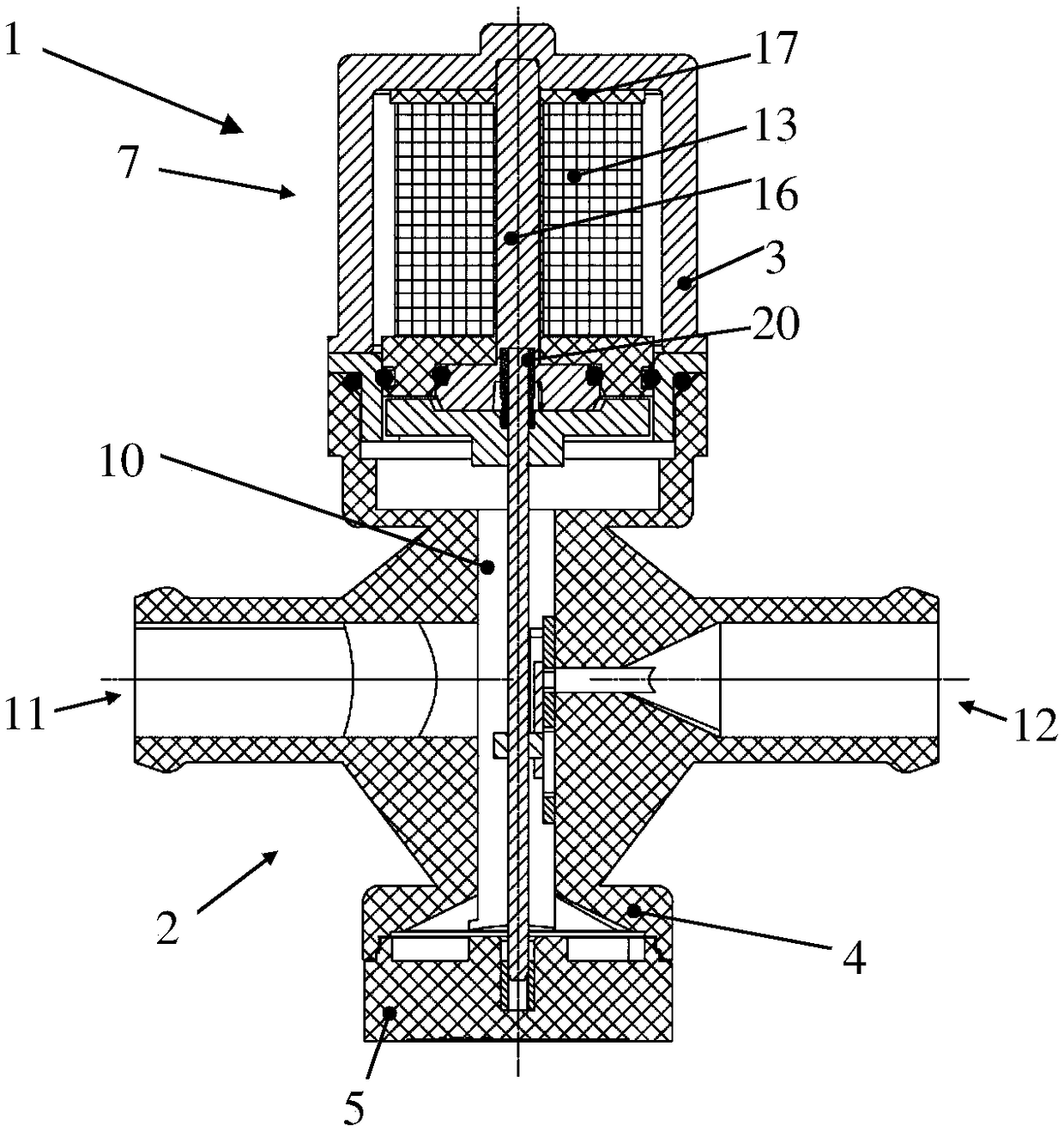 Valve for controlling a fluid