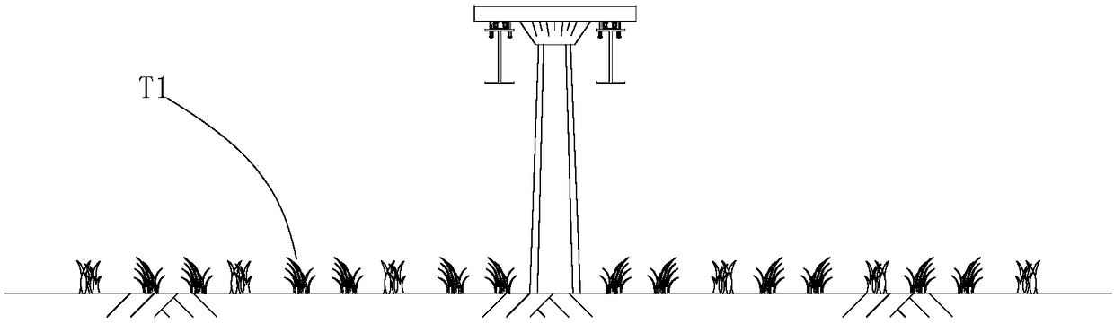 Suspension-type logistic monorail transportation system