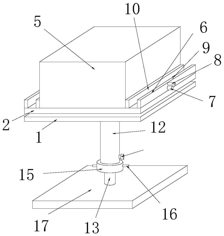 On-line monitoring device for steel support structure safety and monitoring method thereof