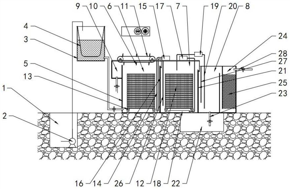 Device and method for quickly treating and recycling car washing wastewater