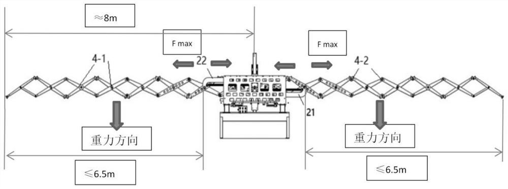 Folding telescopic photovoltaic support