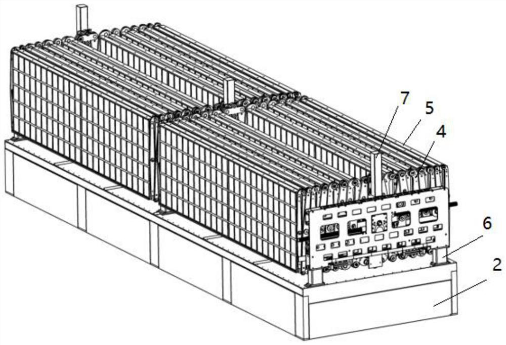 Folding telescopic photovoltaic support