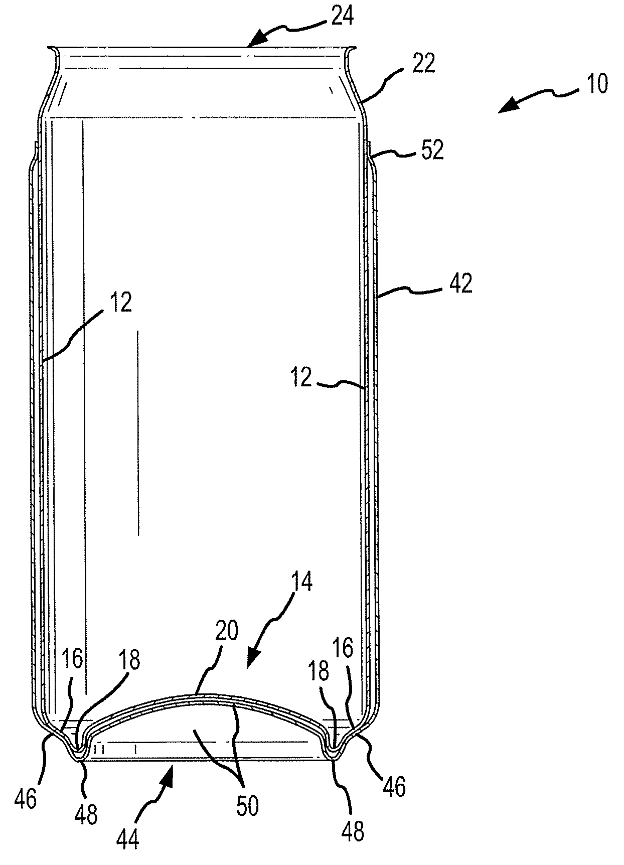 Double walled beverage container and method of making same