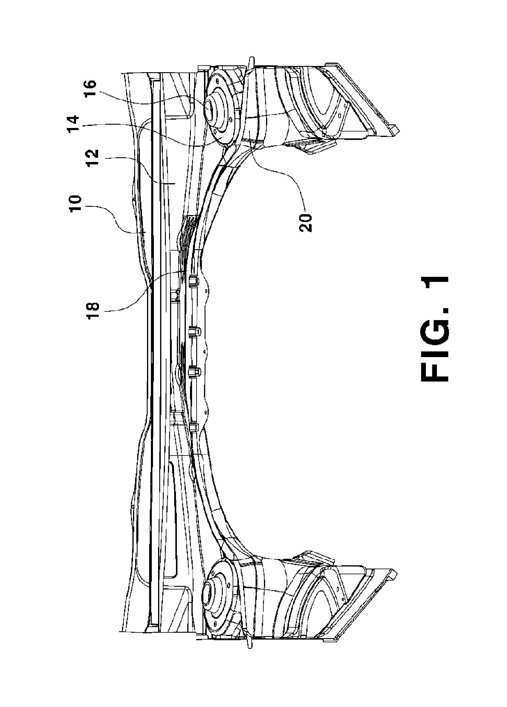 Strength reinforcement device for front shock absorber of vehicle