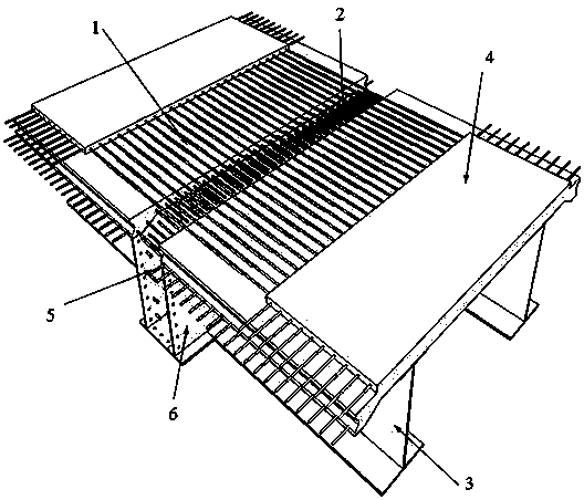 Fabricated light composite beam simply-supported variable-structure continuous structure and construction method thereof