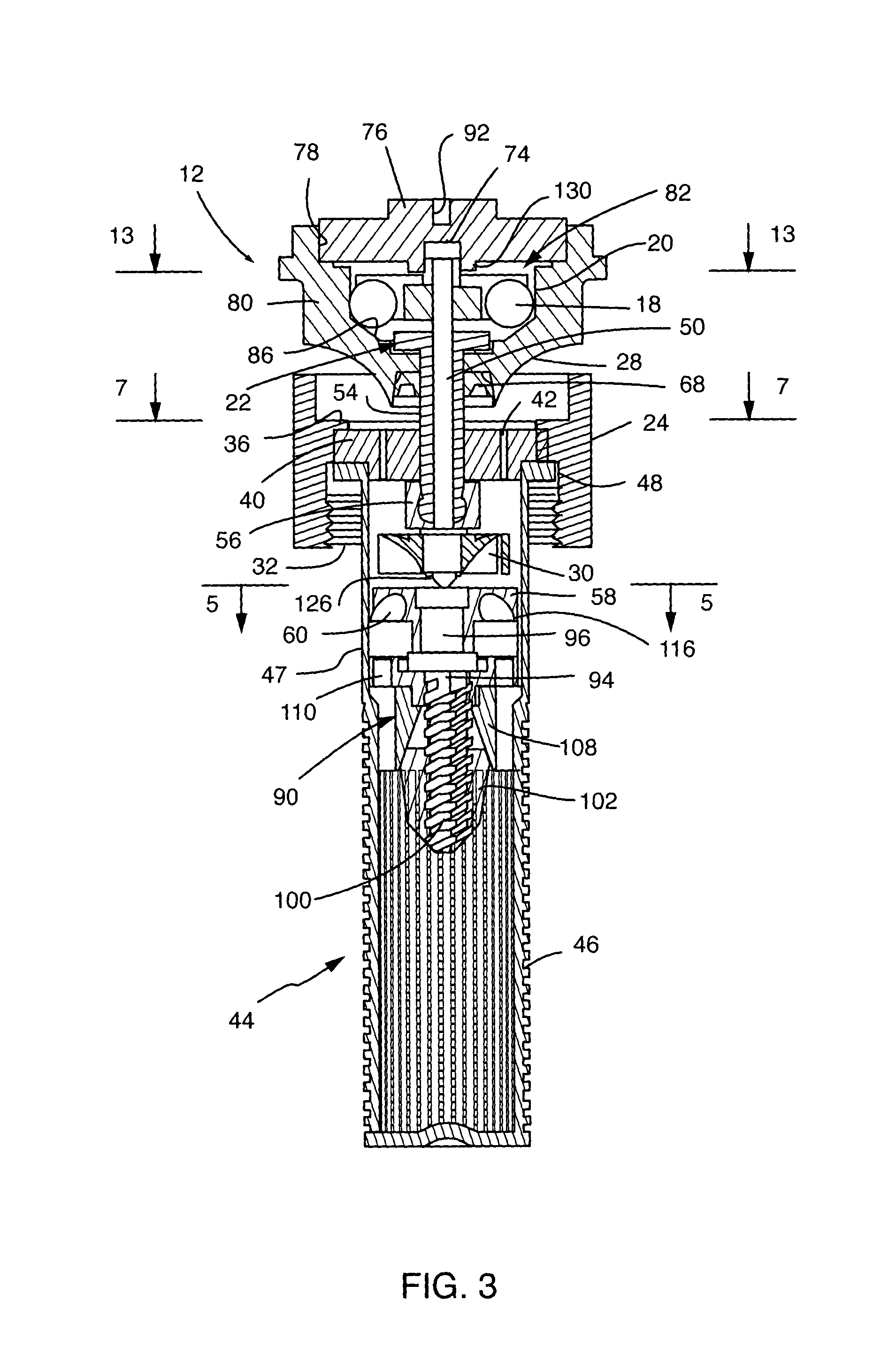 Rotating stream sprinkler with ball drive