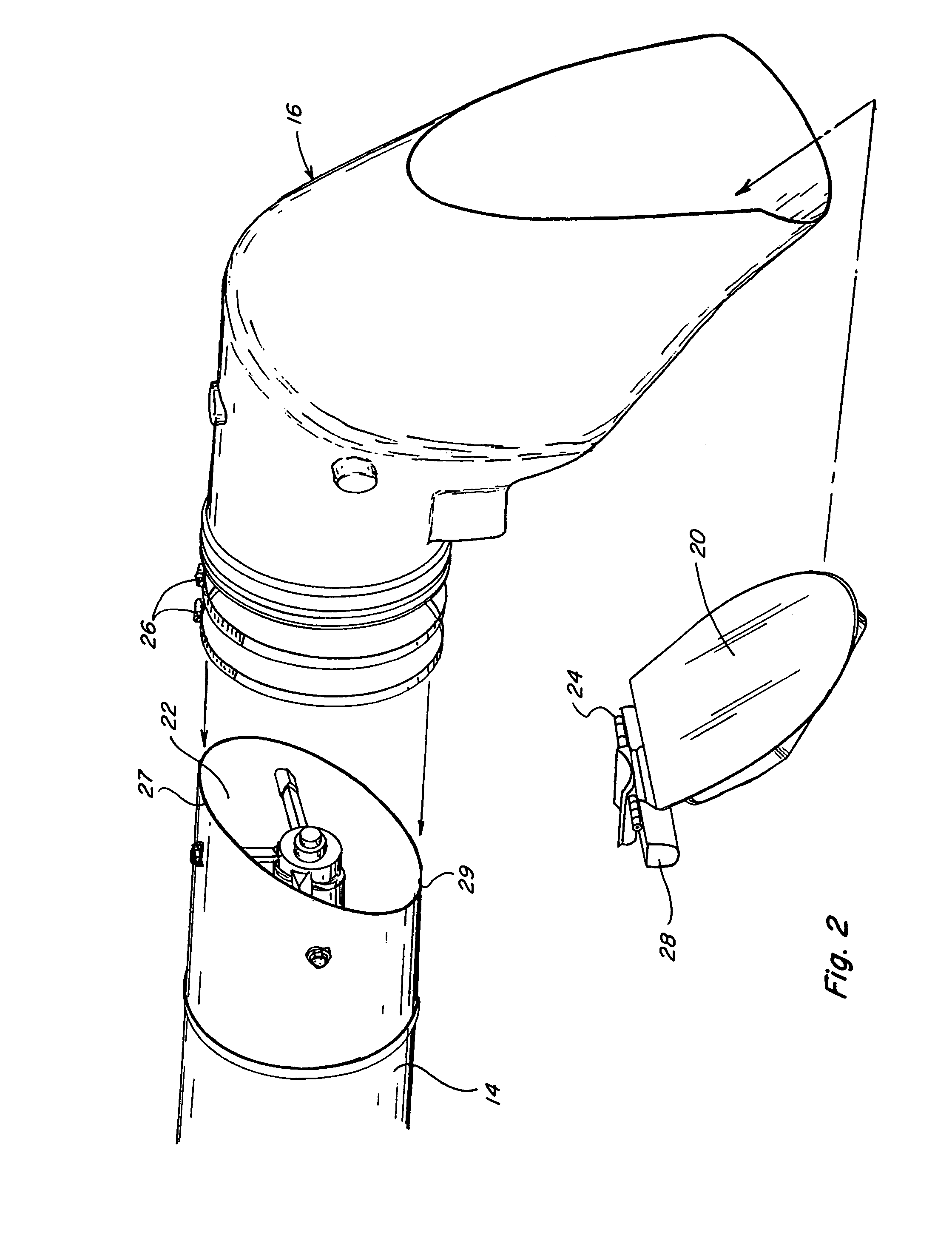 Positive operating combine unloader discharge door arrangement