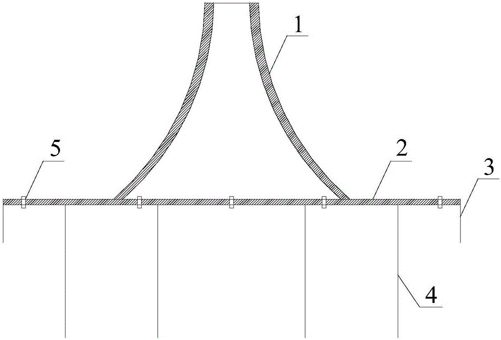 Compound bucket foundation with skirtboard and construction method thereof