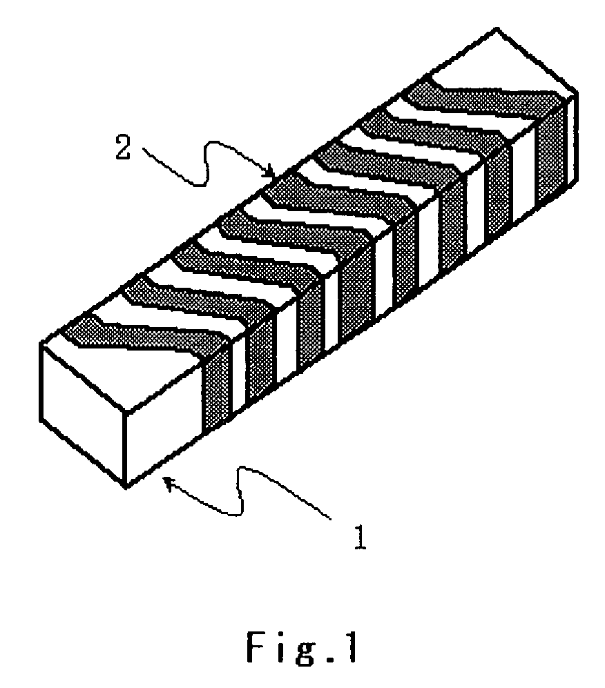 Hexagonal ferrite, antenna using the same and communication apparatus