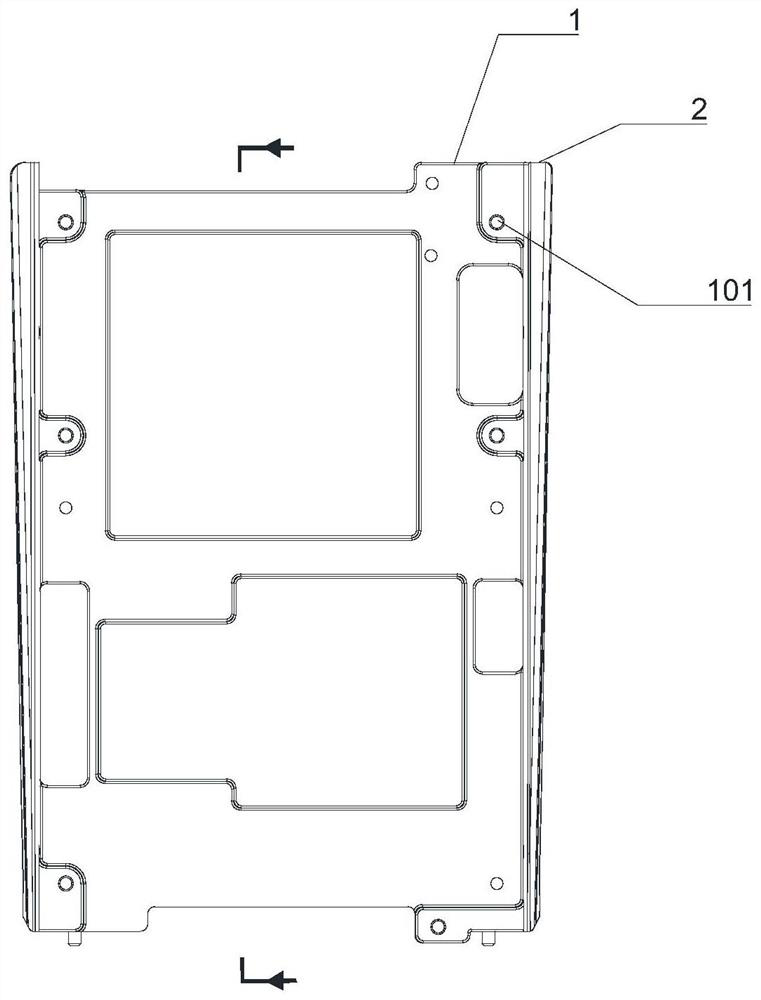 A thermally conductive support and electronic equipment