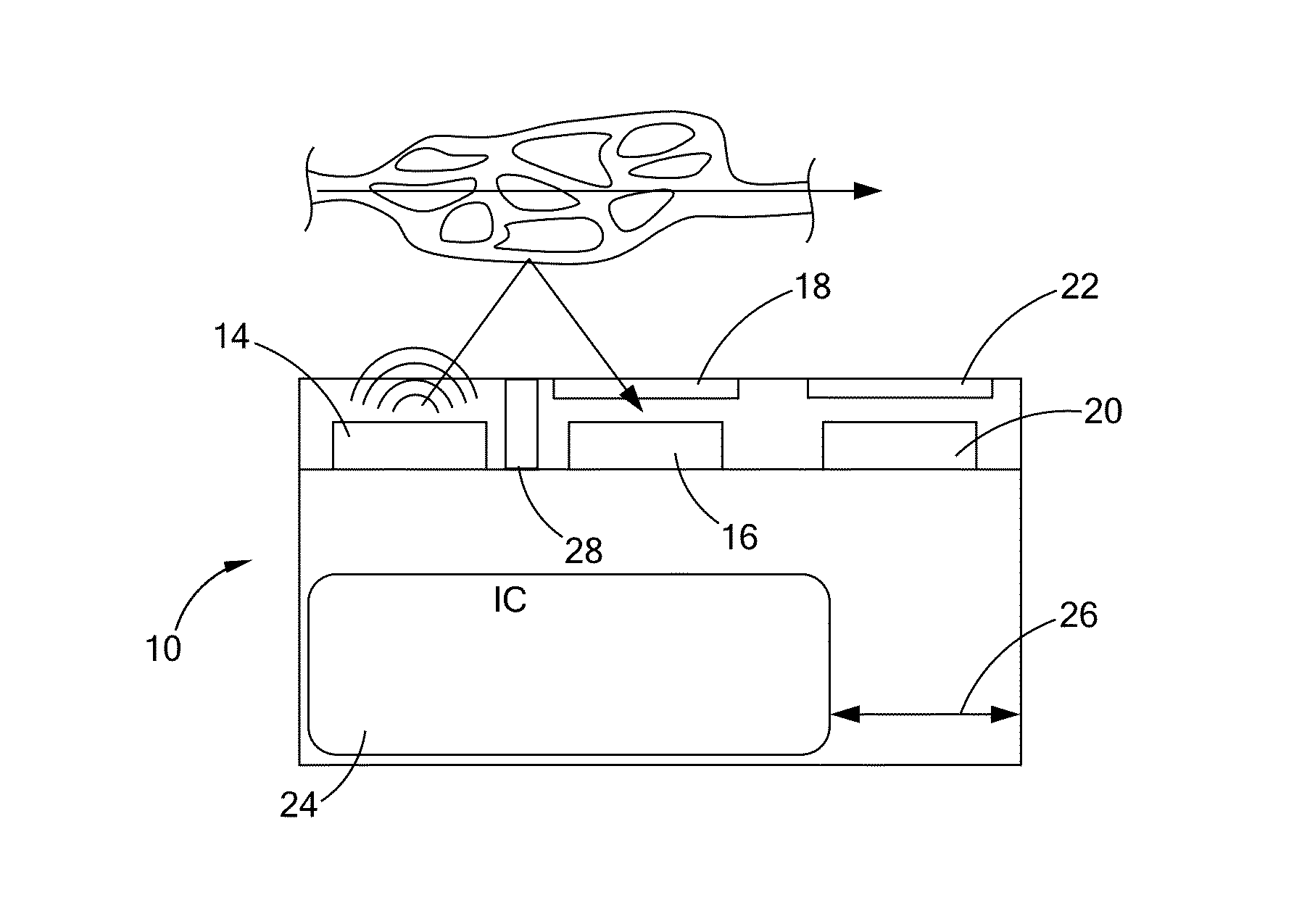 Sensor and method for continuous health monitoring