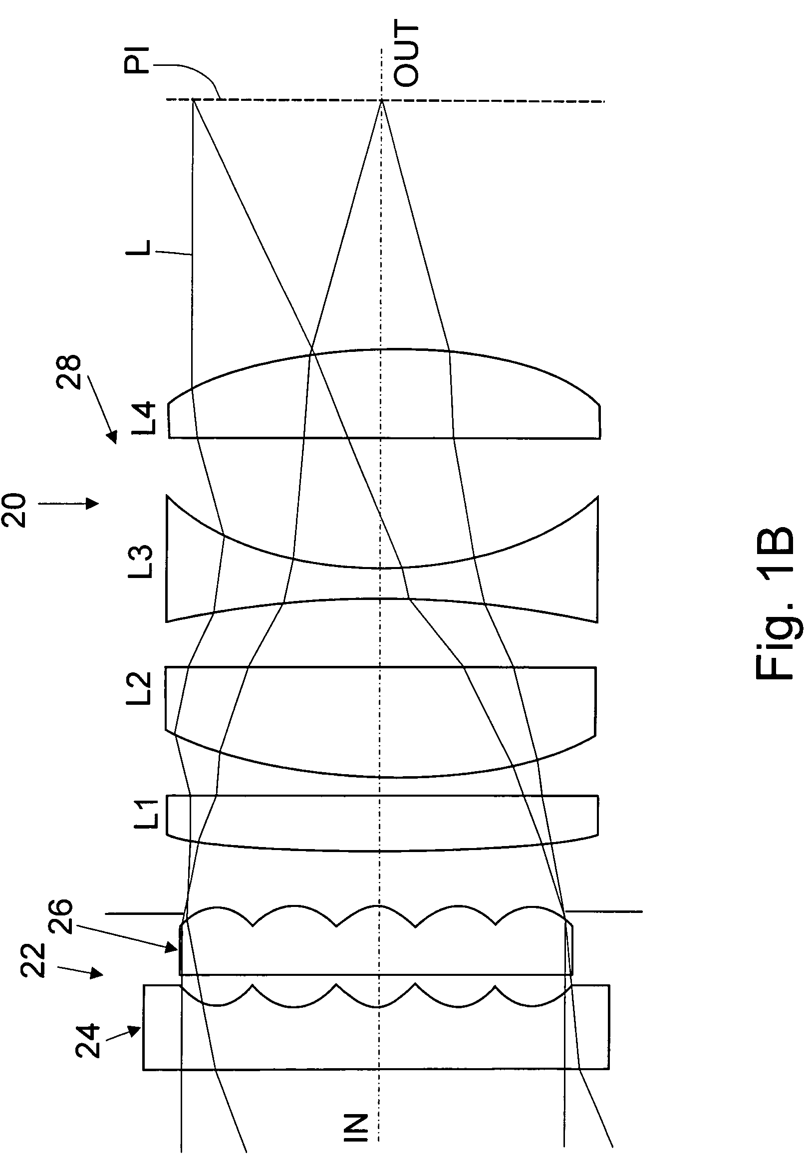 Flat wide-angle lens system