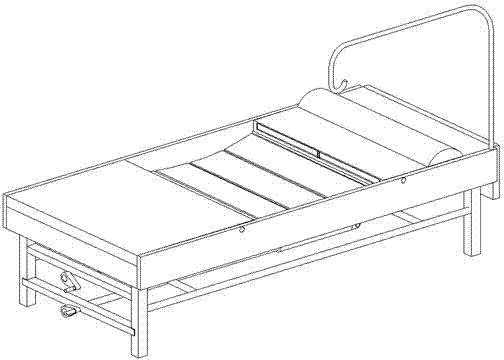 Rehabilitation bed for curve traction treatment of lumbar intervertebral disc protrusion