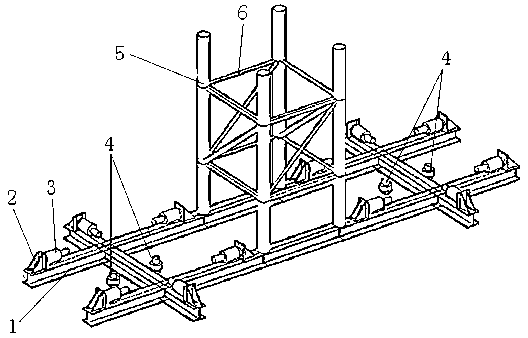 Three-way positioning device for base steel anchor box