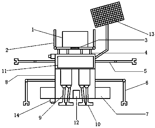 Carrying robot capable of being applied to mountain terrains and control method