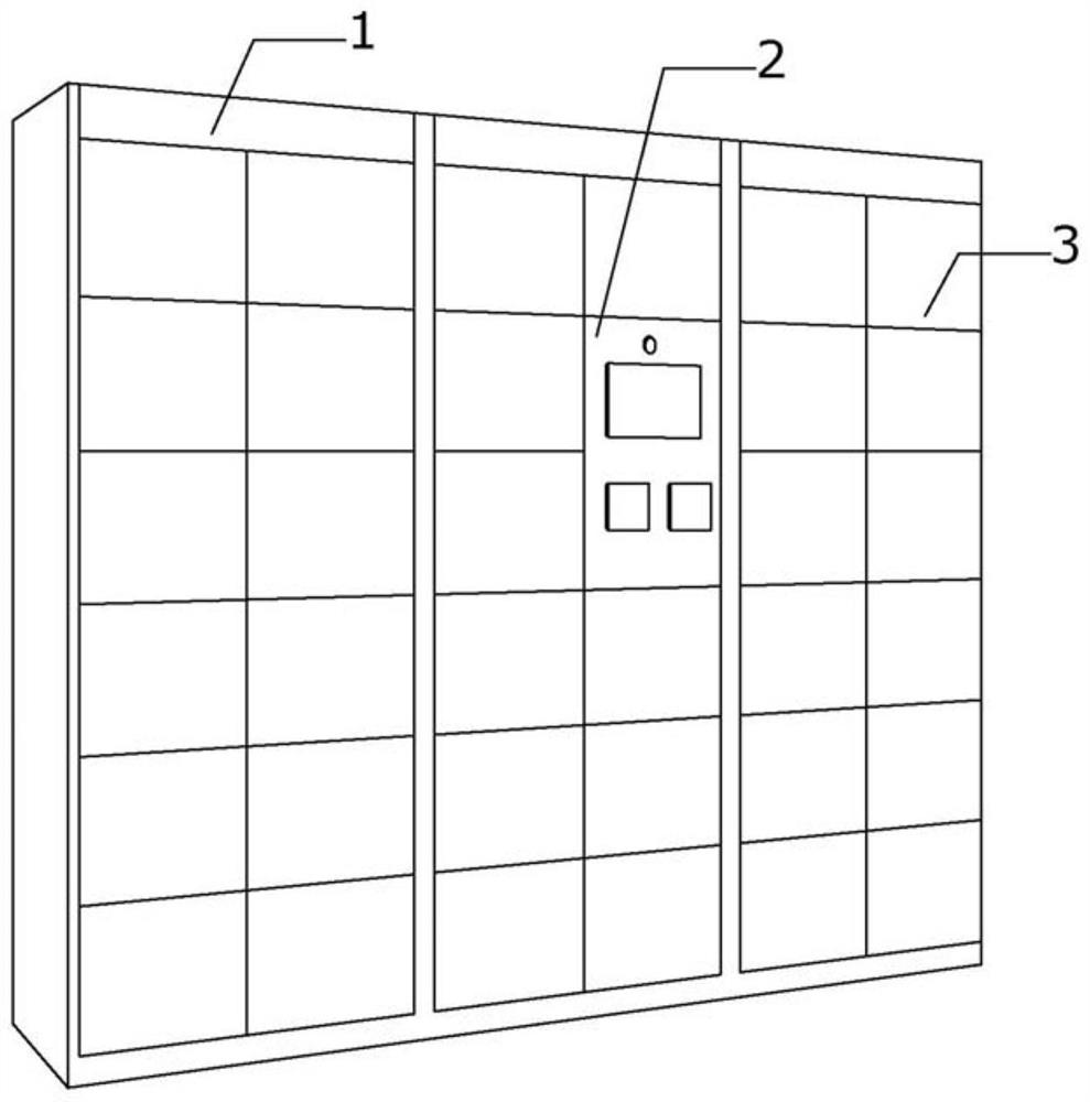 An intelligent single police equipment cabinet with safety protection