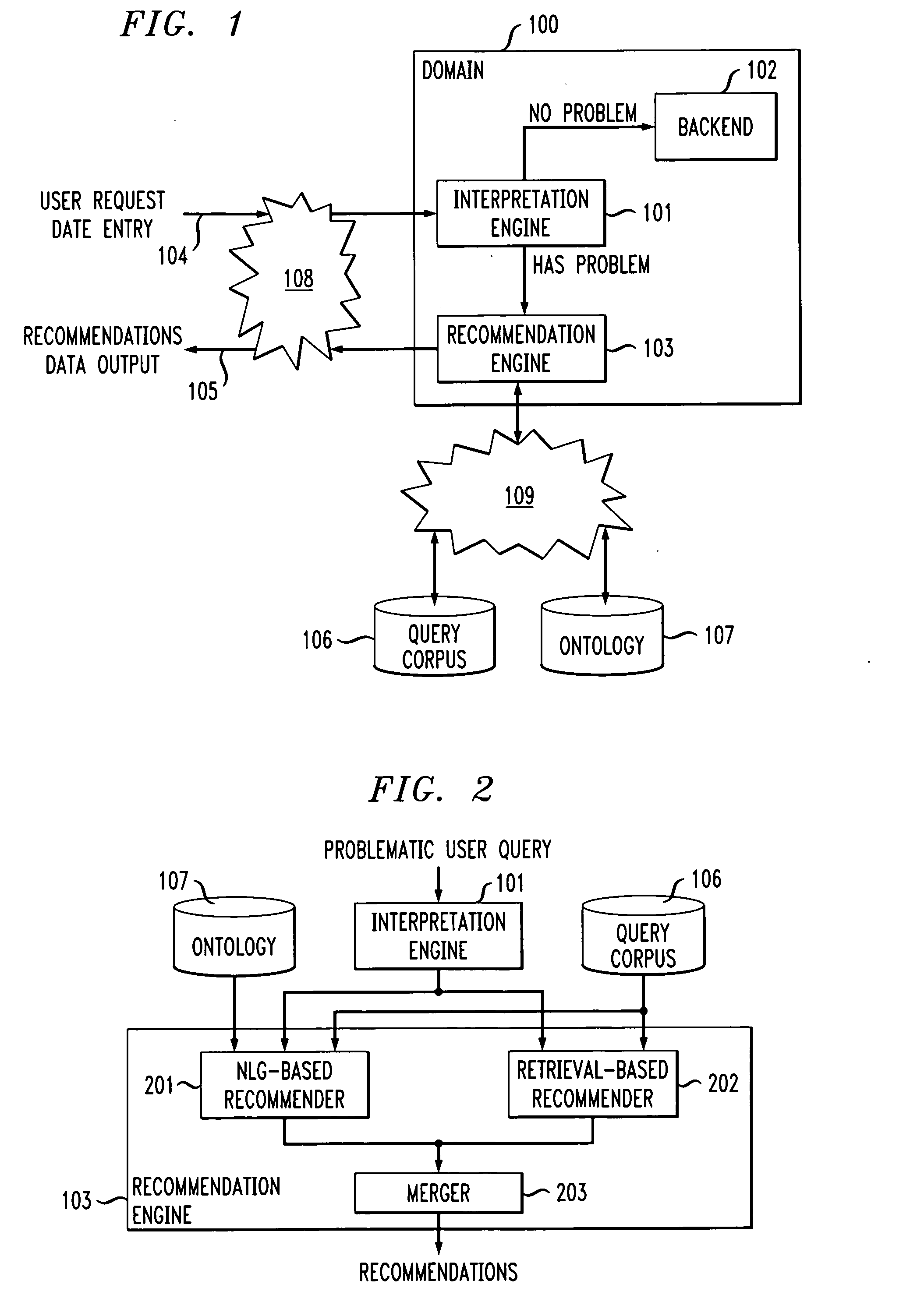 Hybrid approach for query recommendation in conversation systems