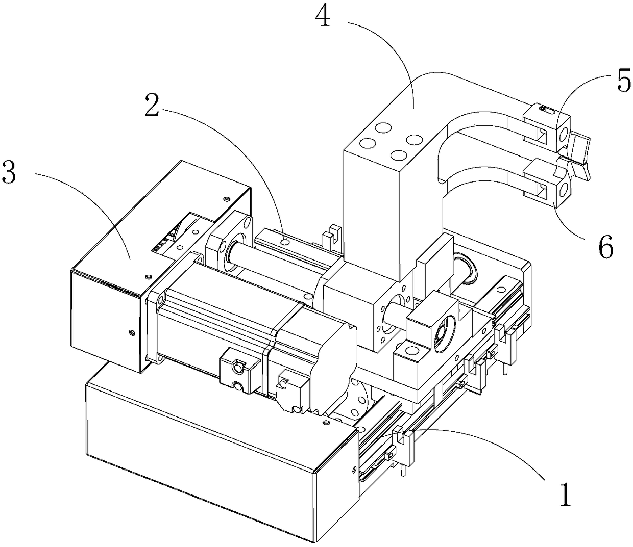 Inner winding machine clamping wire arrangement mechanism and its method