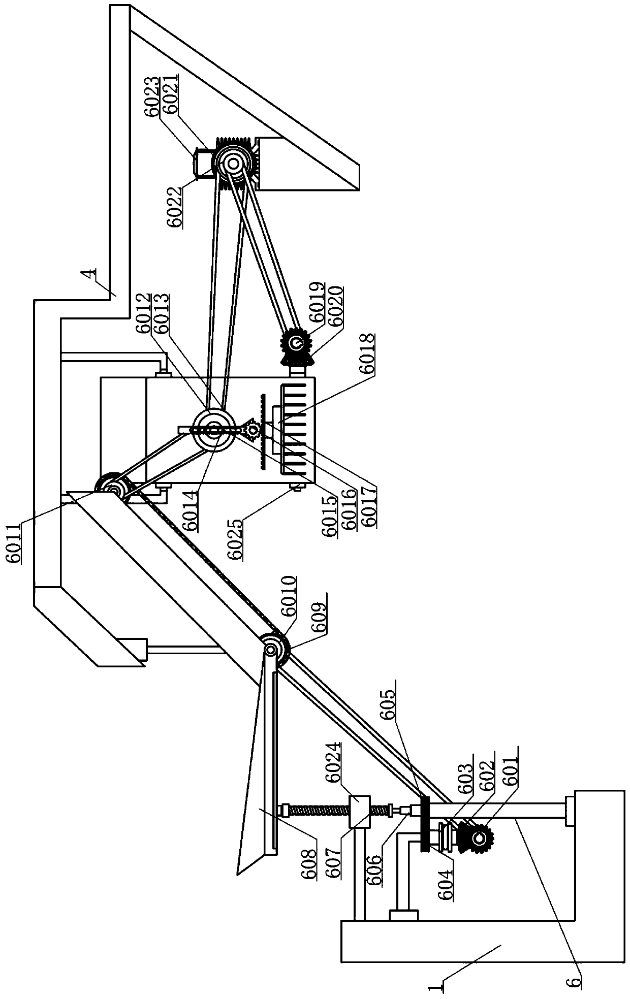 Feeding wastewater treatment device