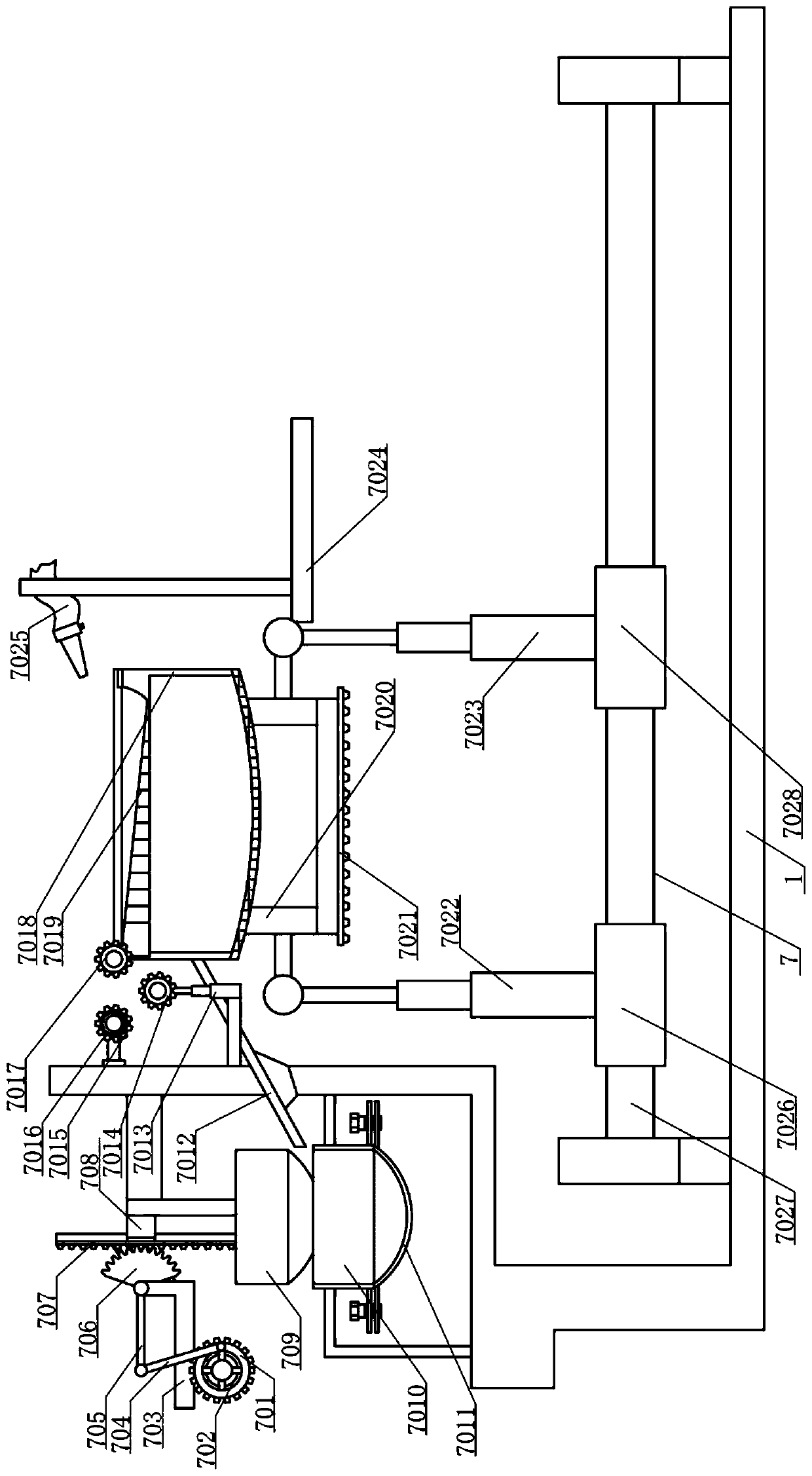 Feeding wastewater treatment device