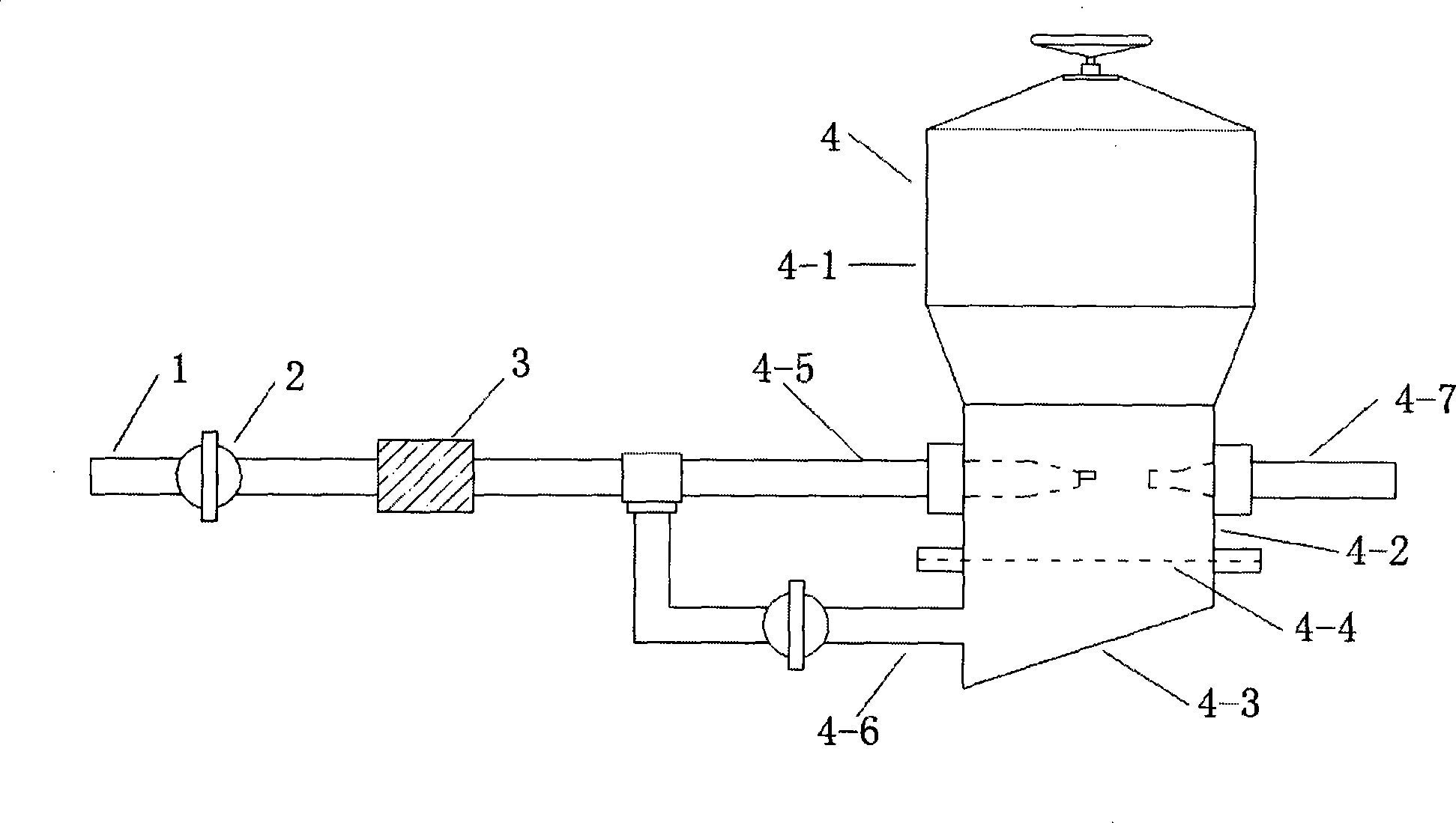 Secondary hole sealing device for firedamp taking-out discharging drilling