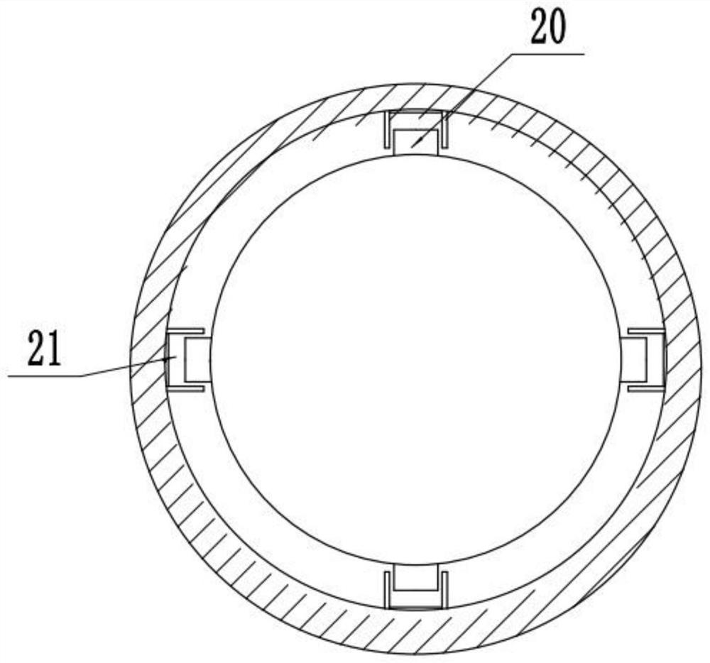 A movable hard connection sealing device for zinc powder contacting powder