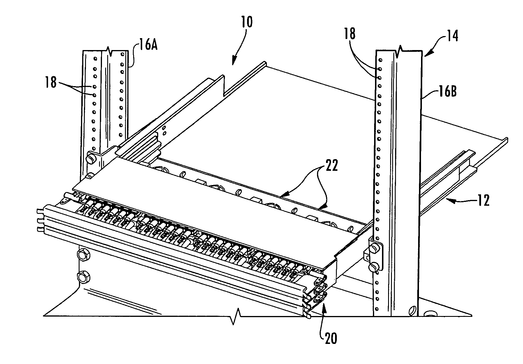 Rear-installable fiber optic modules and equipment