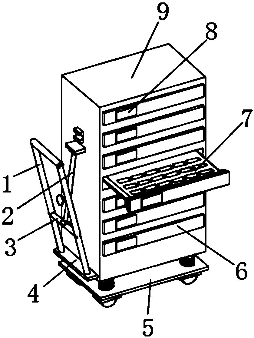 Electronic component stable storing and picking device