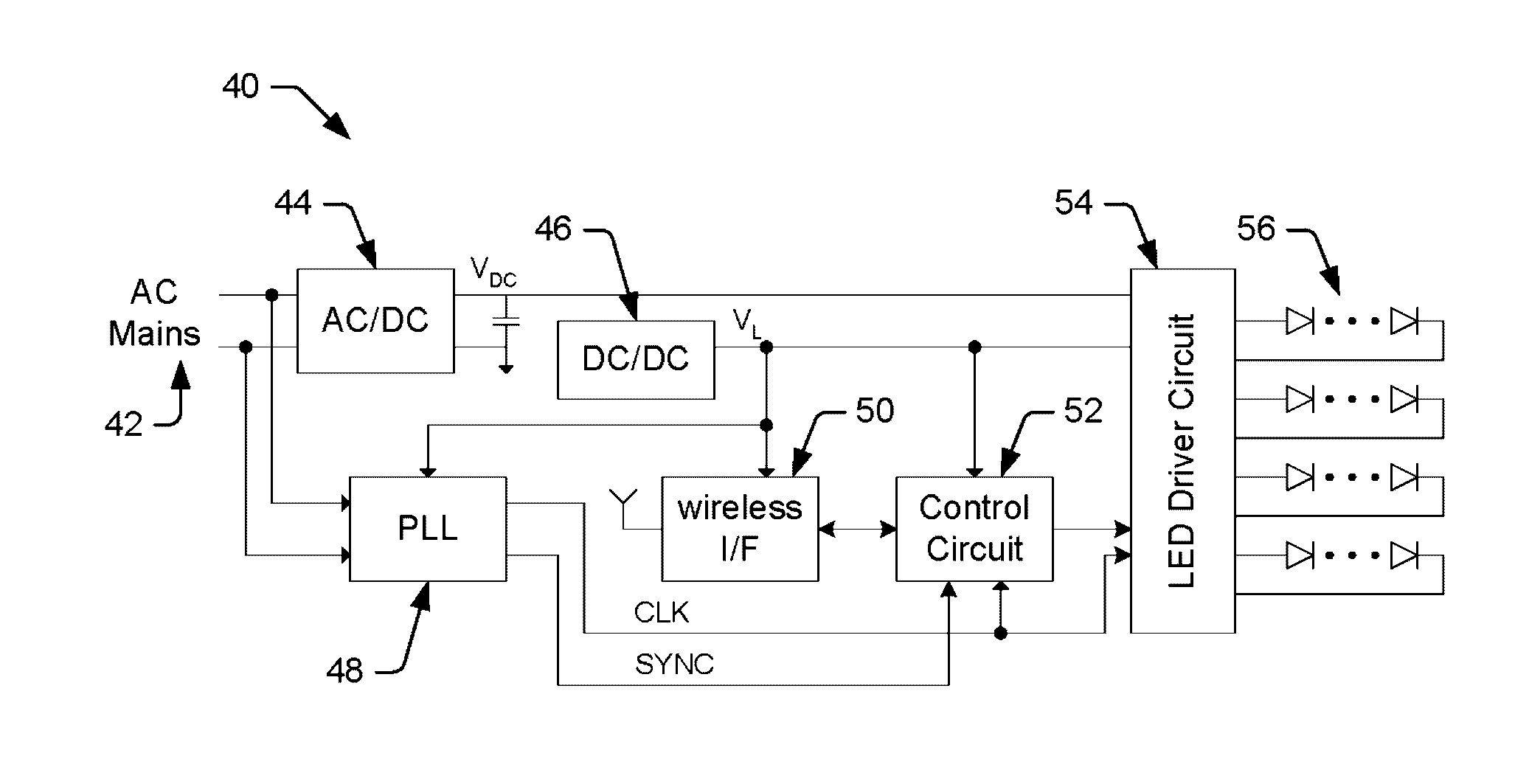 Illumination device and method for avoiding flicker