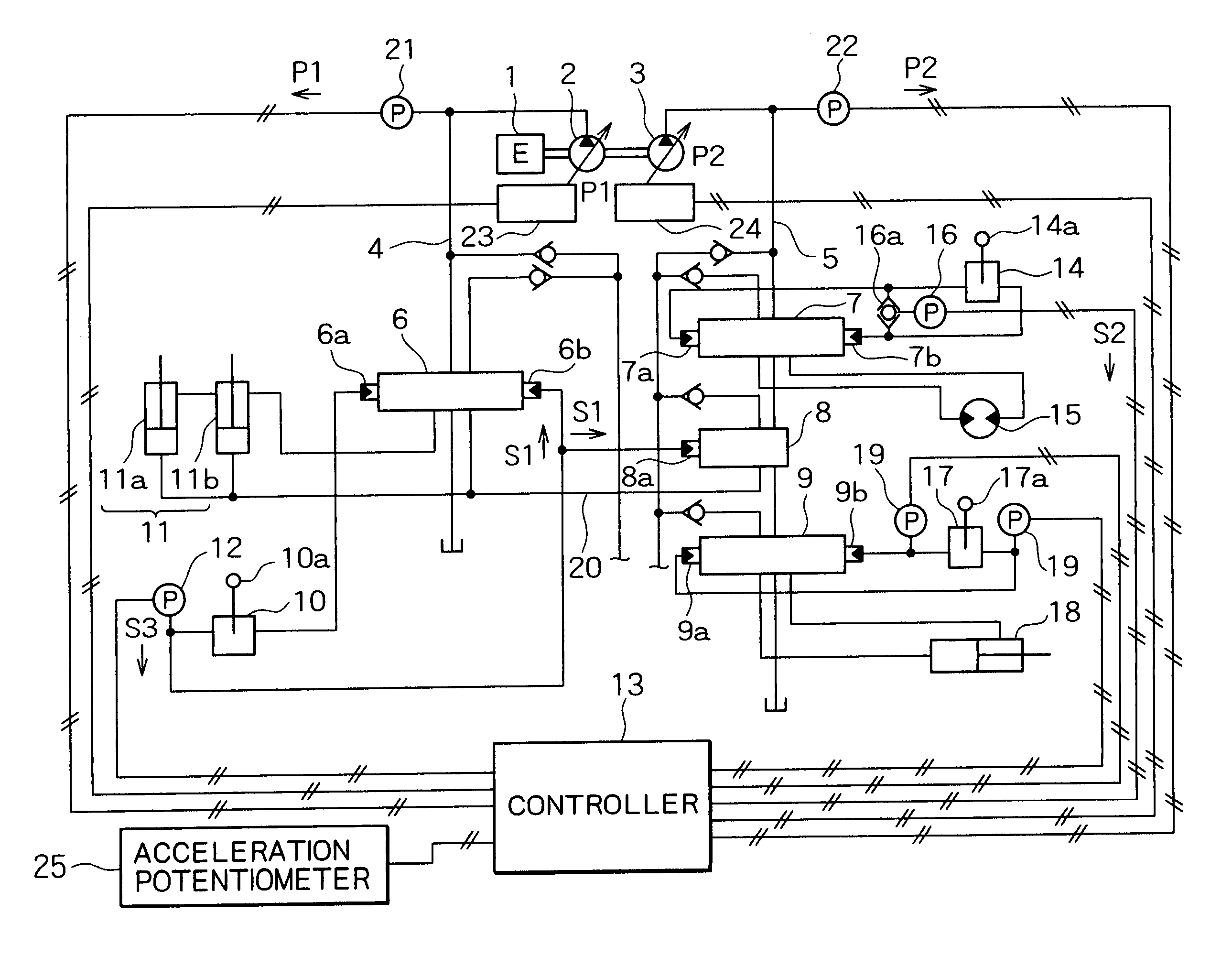 Hydraulic controller for construction machine