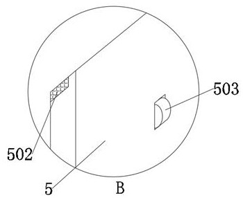 A mobile support with baffle mechanism installed based on corrugated cardboard