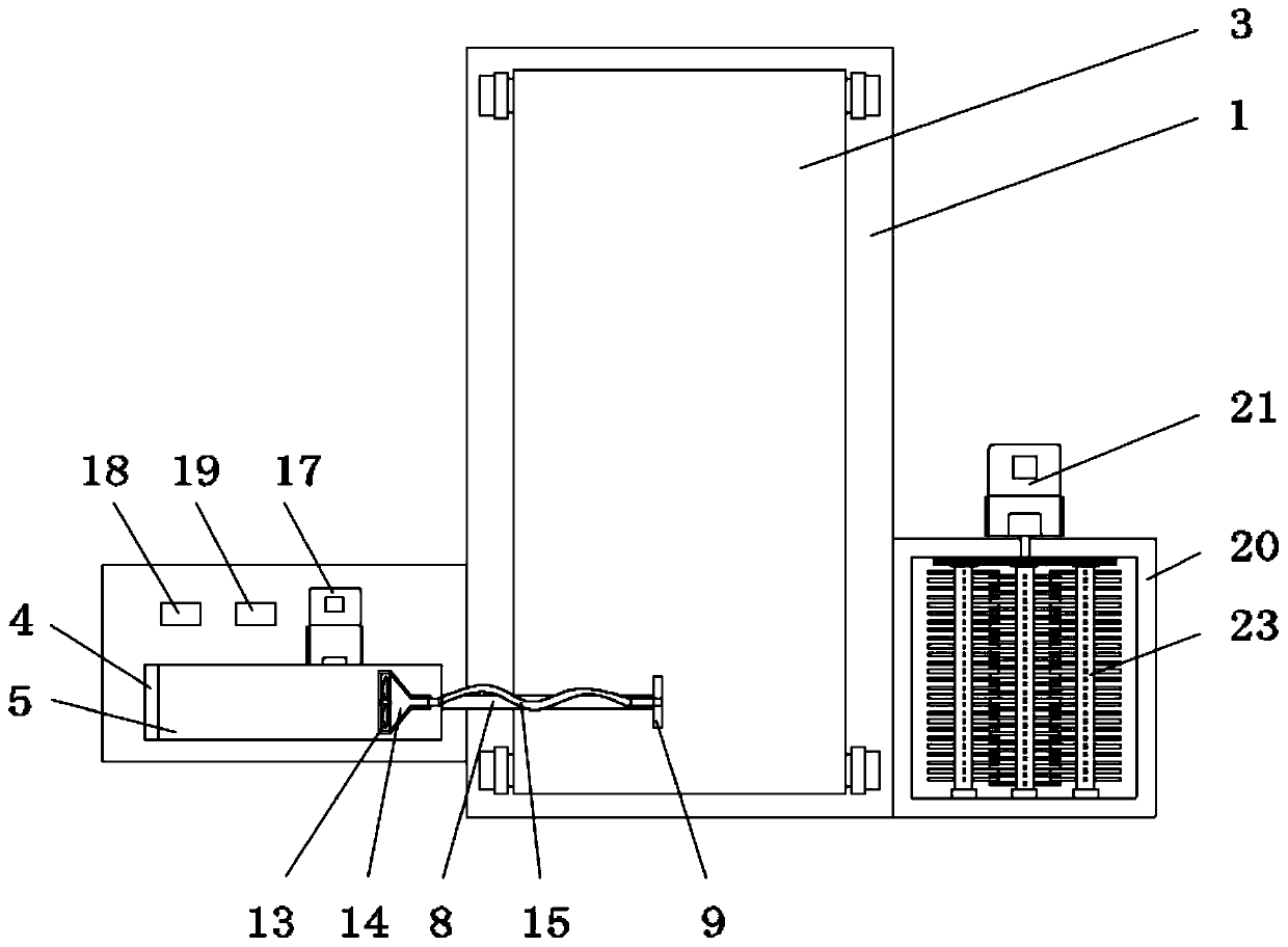 Removing device of mechanical printing machine