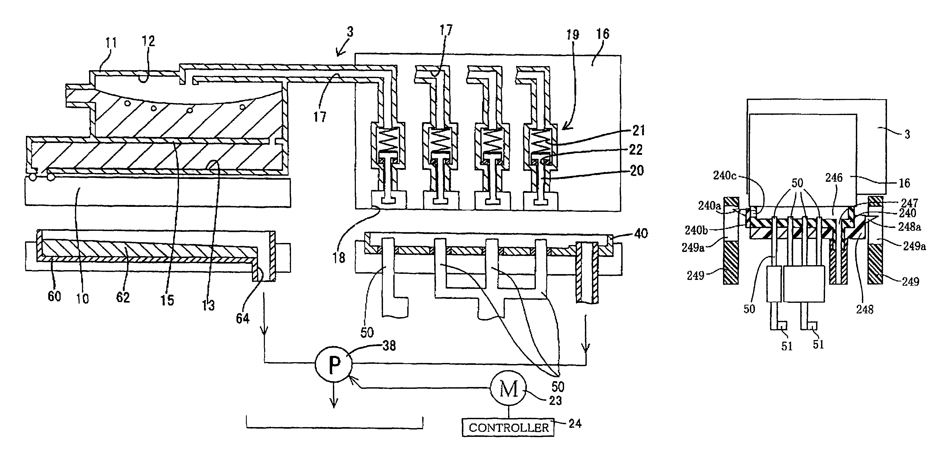 Ink-jet printer and method of sucking ink from air-discharge cap of ink-jet printer