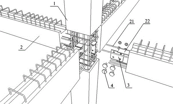 Prefabricated concrete frame structure and manufacturing method thereof