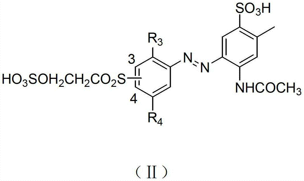 High-performance multiple azo brown reactive dye as well as synthesis and application of mixture thereof