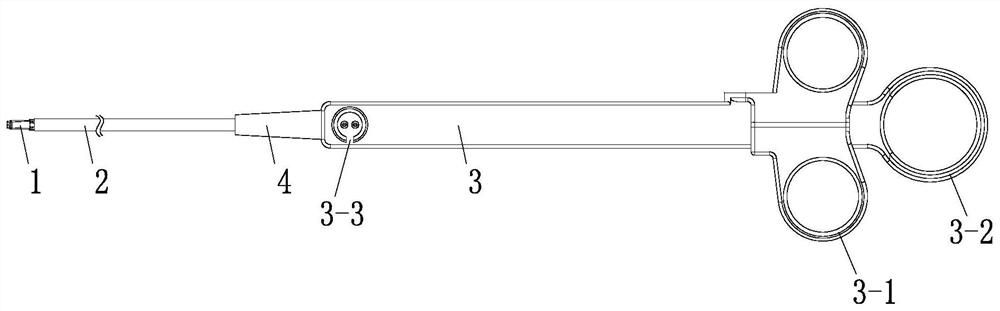 Ultrasonic knife for flexible endoscope